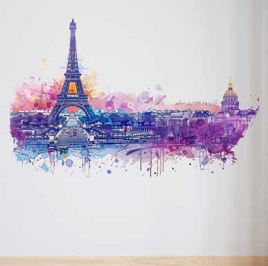 Pairs aquarelle, tableau Paris, peinture paris