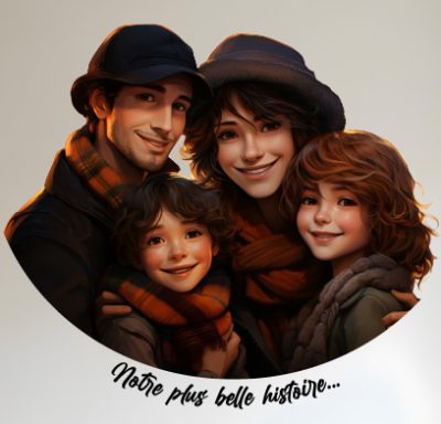 Avatar Personnalisé, Portrait de votre famille en avatars 