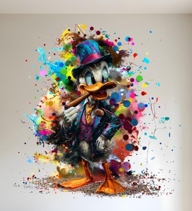 Picsou Donald pop art coloré